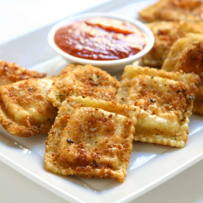 Fried Cheese Ravioli Platter