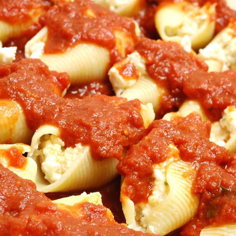 Stuffed Shells With Vodka Sauce